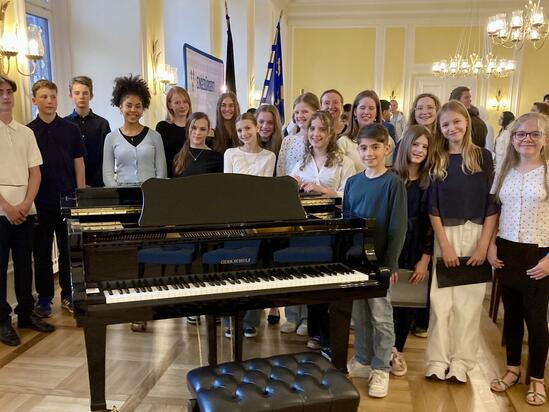 Chorgesang im Wiesbadener Rathaus