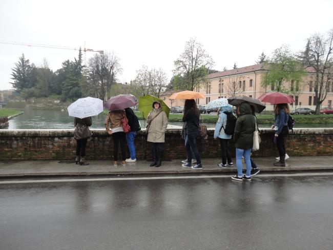 Auch in Italien kann es regnen