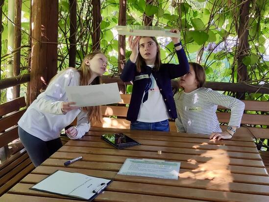 Forscherklasse 5b in der Grünen Schule