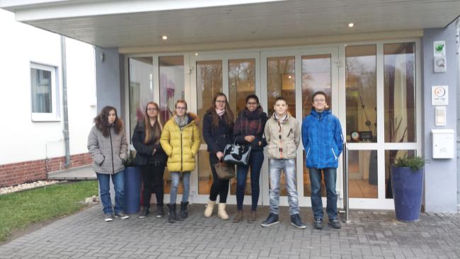 Mathecamp 2015: vor der Jugendherberge in Mainz