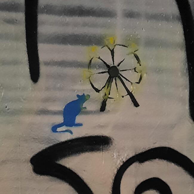 Streetart im Stil von Banksy