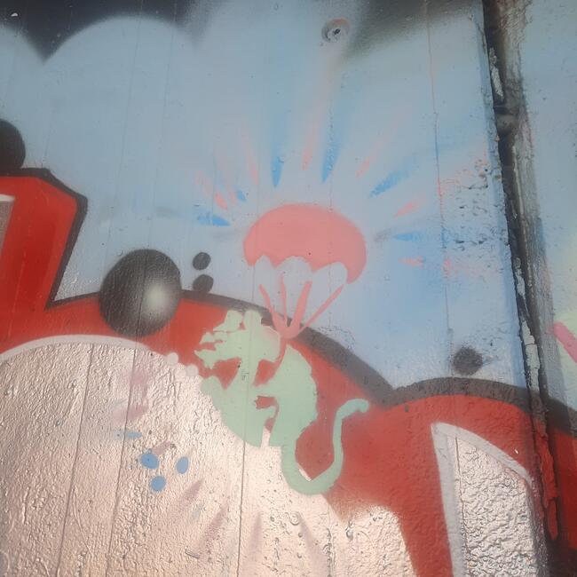 Streetart im Stil von Banksy