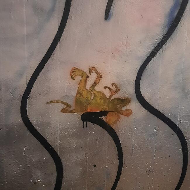 Streetart im Stil von Banksy