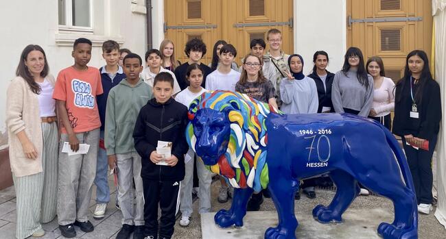Besuch der Klasse 8d im Landtag