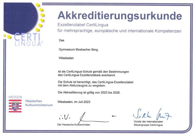 Akkreditierungsurkunde Certi Lingua 2023 Akkreditierungsurkunde Certi Lingua 2023